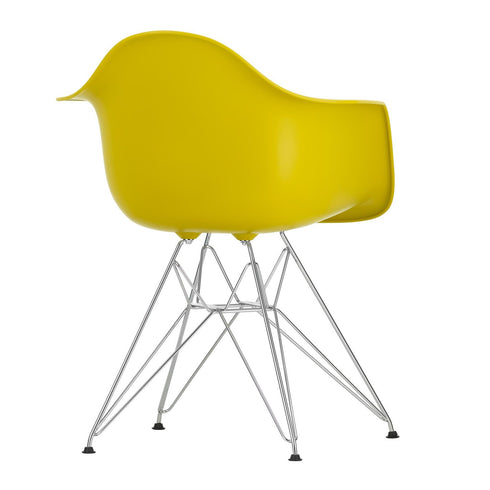 Cadeira de Braços em Plástico Eames DAR / Base Cromada